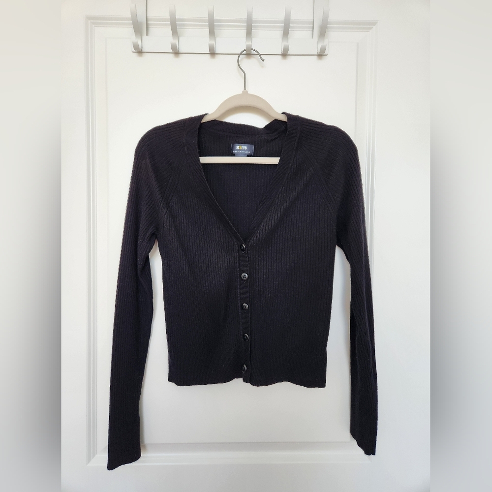 Maeve by Anthropologie Simple Black Cardigan